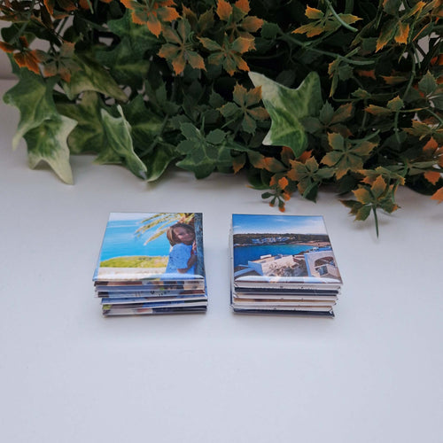 Magnet photo personnalisé – Cadeau original souvenir | Ensemble de 9